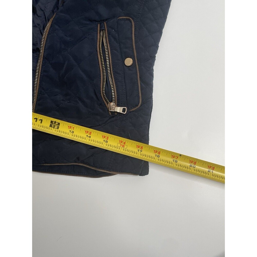 Zara Women Medium Blue Zipup Vest Jacket   ( S ) - Picture 16 of 16